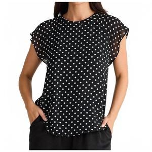 NEW BRAVE + TRUE boulevard top in polka dot